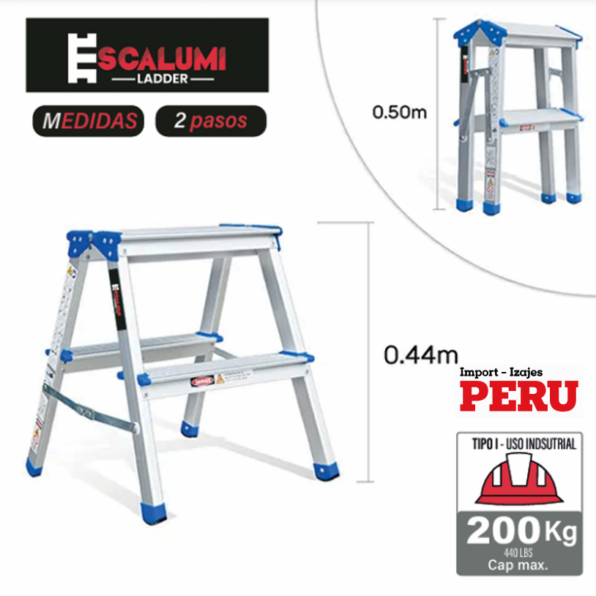 Banqueta Doble Acceso – Aluminio 2 Pasos