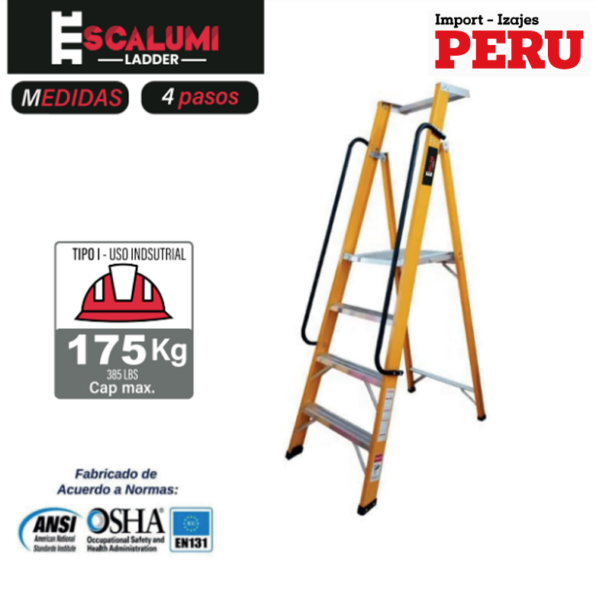 Escalera Plataforma FR 4 pasos