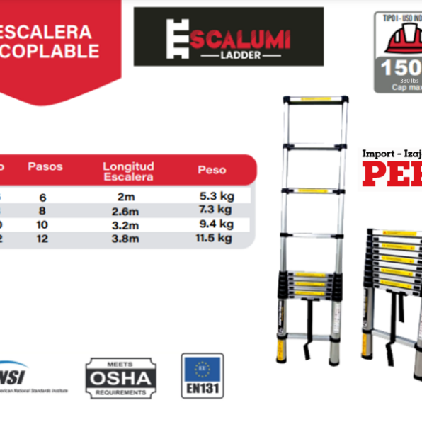Escalera acoplable - Aluminio